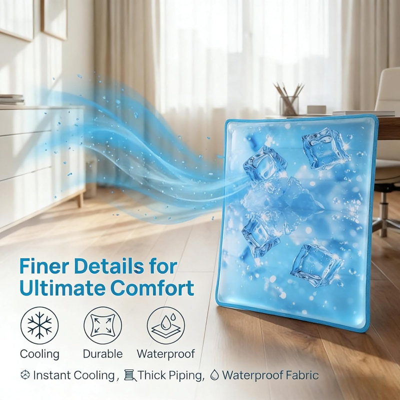 Tapis de refroidissement universel pour animaux de compagnie, double face, résistant à l'eau, durable