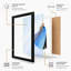 Figure In Blue Minimalist - Print-692953444-692953446