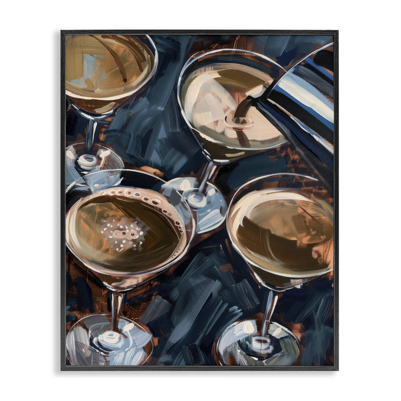 «Stupell Industries Versing Espresso Martini White», art de la giclée par LSR Design Studio, H 14 po x l 11 po