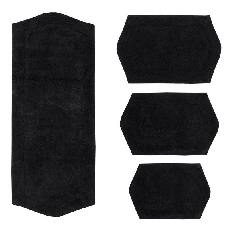 Tapis pour salle de bain Morissette, Noir