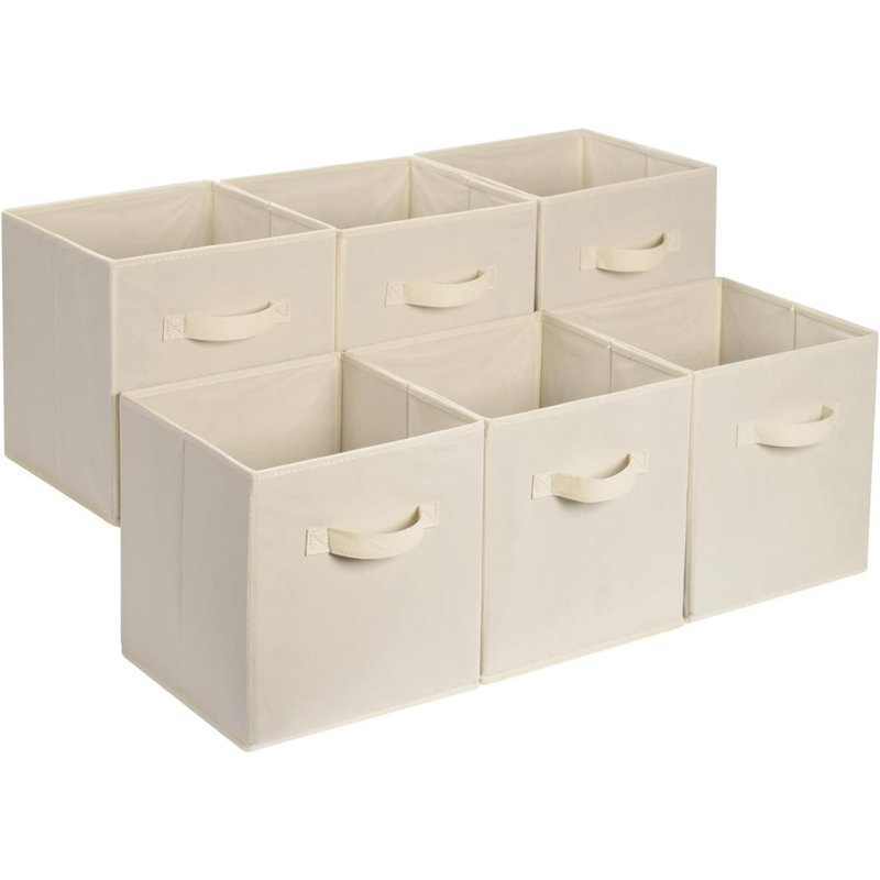 Poignées de bacs de rangement pour cubes, tissu pliable, paquet de 6
