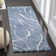 Ashal Abstract Shag Light Blue/Cream Area Rug