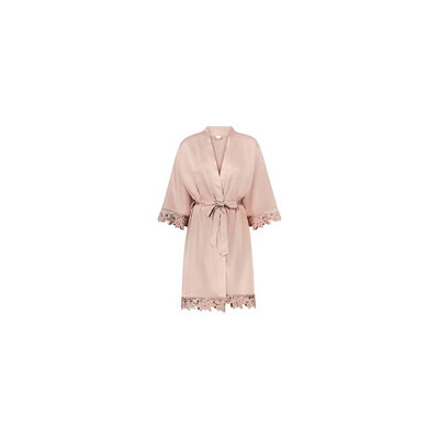 Satin Sateen Women Above Knee Bathrobe
