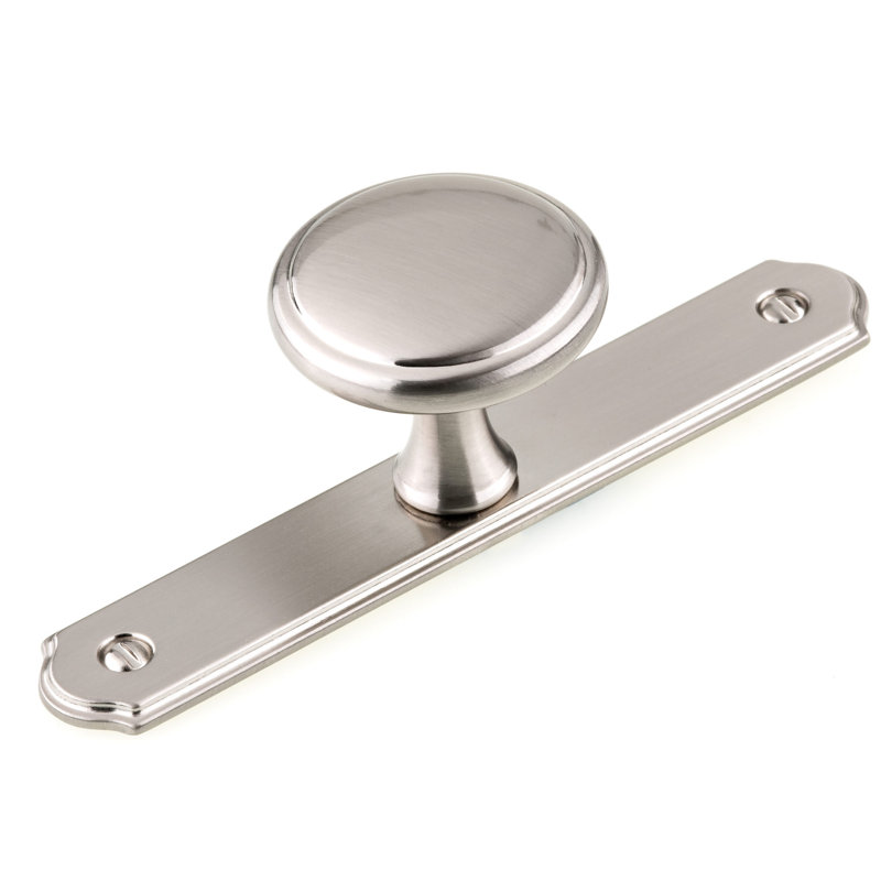 Poignée champignon surdimensionnée de 1 9/16 po de diamètre, Nickel brossé