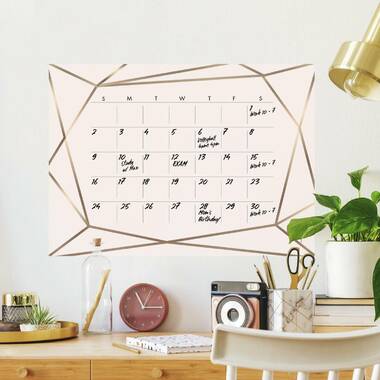 Latitude Run® Calendar Whiteboard Wall Decal & Reviews