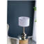Lampe de table avec tambour en verre D15x29 "