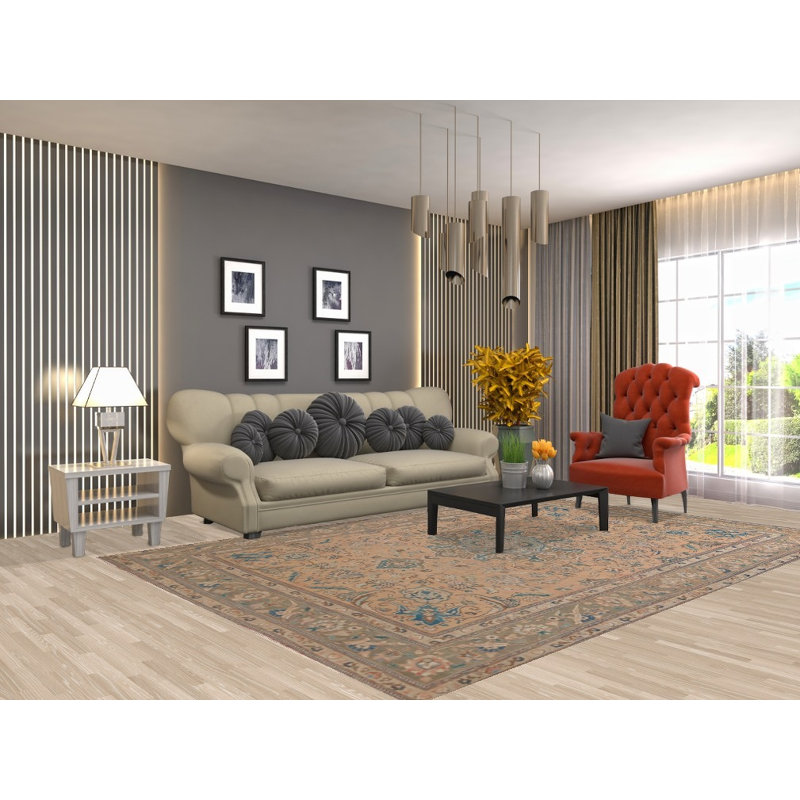 Tapis traditionnel floral 7 x 10