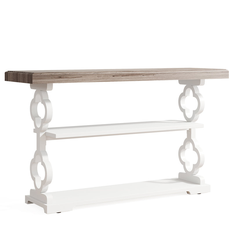 Console 55 po avec 3 tablettes de rangement