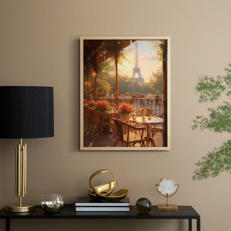 «LANDSCAPES Series» CCXXXI, reproduction encadrée - bois massif, Naturel, H 11 po x l 9 po