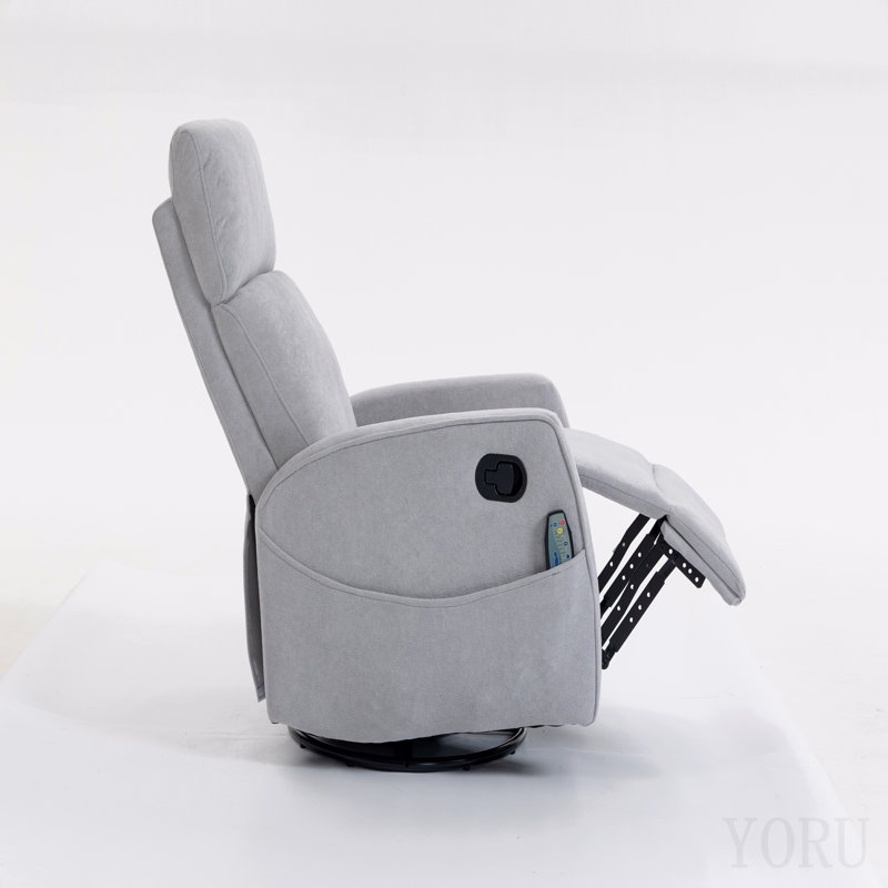 Fauteuil court en peluche, Light Gray