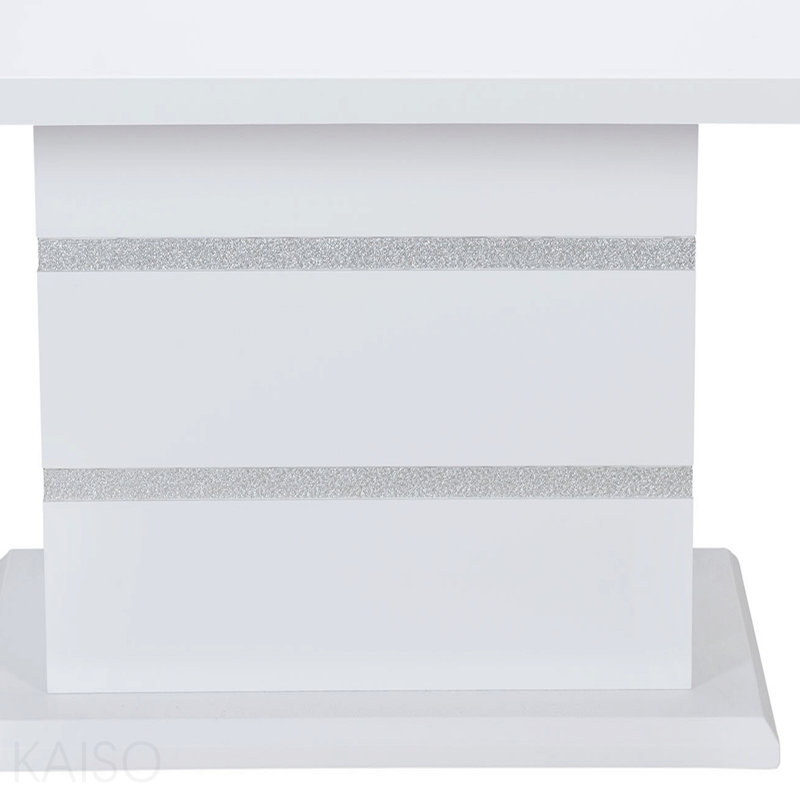 White Dining Table Solid Wood