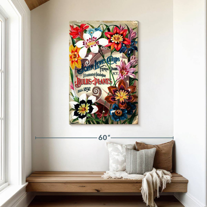 Harnek, catalogue de semences de fleurs II, H 45 po x l 30 po