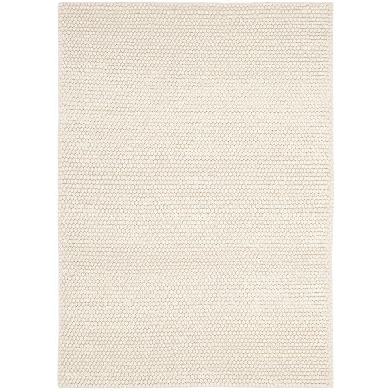 Natura Solid Color Area Rug In Ivory, Rectangle 69 x 122 cm