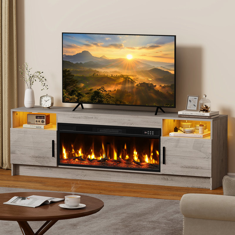 Unfinished with Fireplace Included, Gray