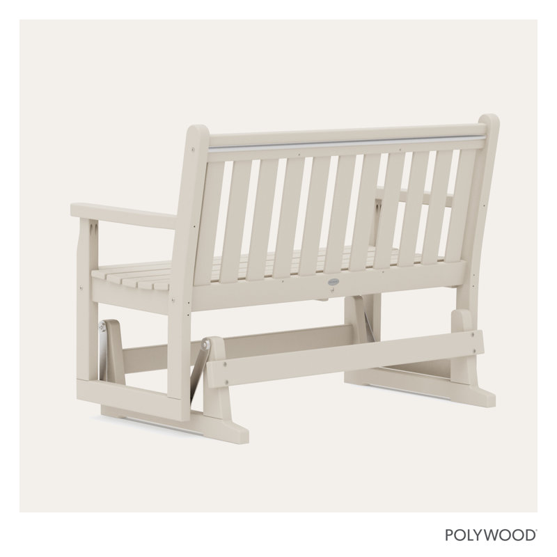 POLYWOOD Traditional Garden 48" Glider, Sand