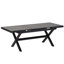 Table de salle à manger d'extérieur en fer 7 pièces avec 6 chaises simples
