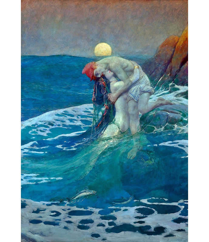 The Mermaid, 48" H x 33" W
