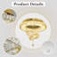 Dia moderne lustre en cristal luminaires en cristal plafonnier encastré à DEL pour le salon, la chambre à coucher, la salle à manger, à intensité variable 2700k 4500k 6000k-2039241833-2039241836