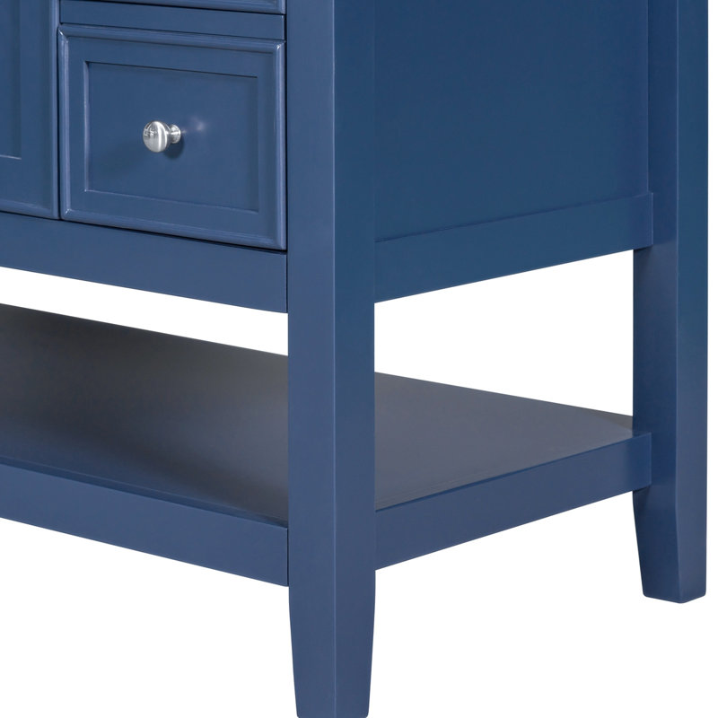 Meuble-lavabo simple 36,09 po avec plateau en céramique Guardino