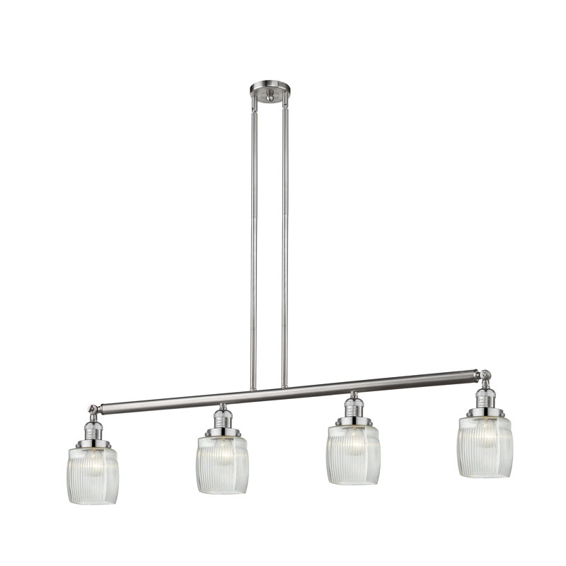 Leitch 4 - Light Kitchen Island Pendant, Polished Chrome, LED