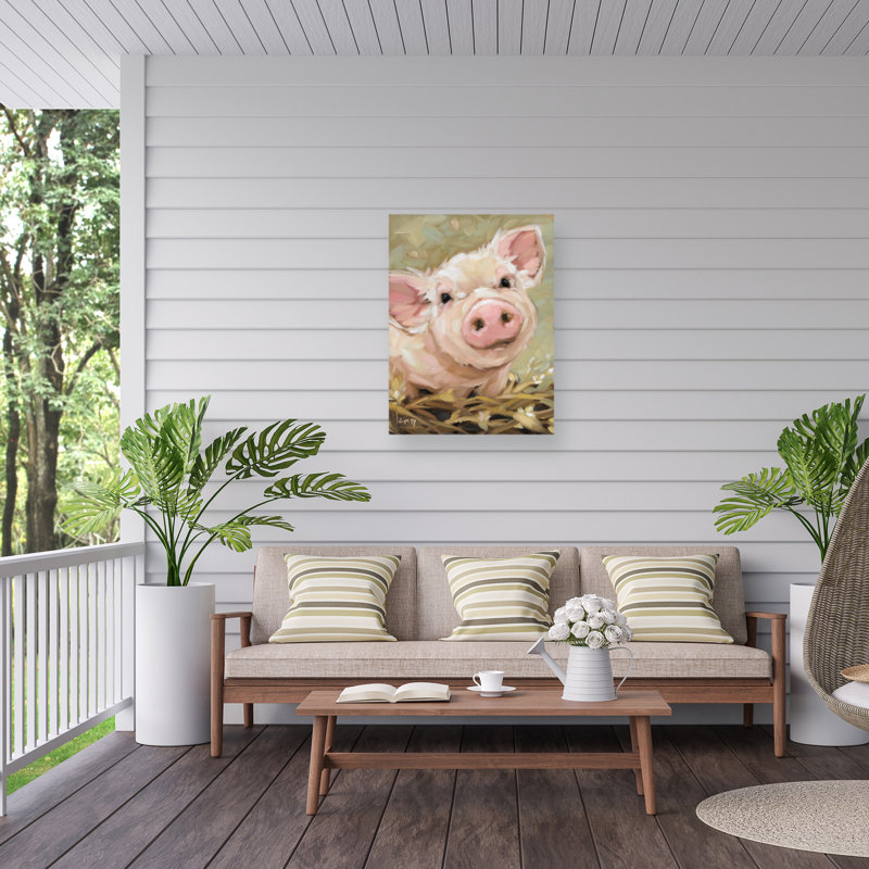 Toile d'extérieur Andrea Lavery Orwell The Pig, H 35 po x l 47 po