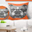 English Bulldog with Glasses - Animal Printed Pillow-30744884-30744880