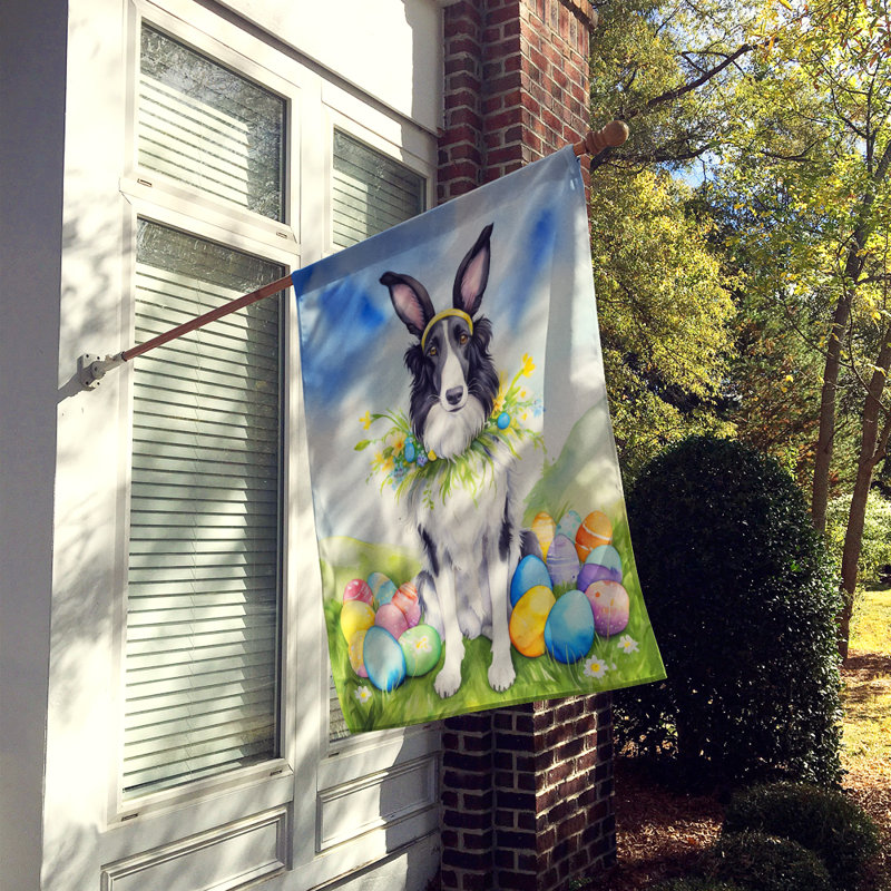 Easter Egg Hunt Double Sided 40'' H x 28'' W Polyester Easter House Flag