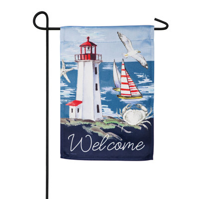Phare côtière 18 face 18 x 12,5 po drapeau de jardin