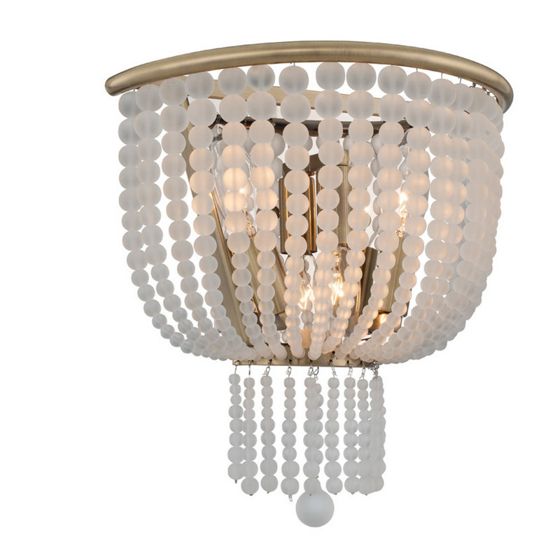 Esperanza 3 LT Brushed Champagne Gold Wall Sconce Kalco