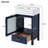 Bathroom Vanity With Ceramic Sink And One Drawer-1838089582