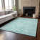 Premium Machine Washable Apodaca Teal Rug