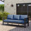 Canapé en aluminium pour 3 personnes avec coussin-106035378-106035380