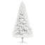 Arbre de Noël artificiel de 6 pi de hauteur, arbre de Noël non éclairé avec 1000 pointes de branches, ouverture automatique, base en acier, décoration des Fêtes pour bureau personnel, blanc-439887673