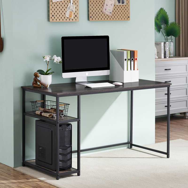 Computer Desk With Shelves, PC Laptop Table Desk with Storage