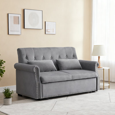 Jaziyah Velvet Sleeper Sofa