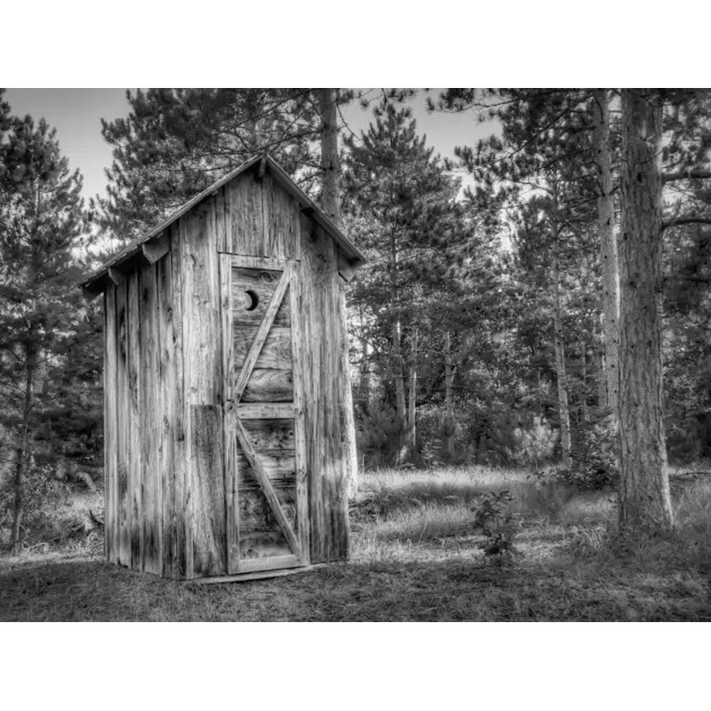 The Outhouse Print by Scott Norris, 18" H x 24" W, No Mat, Wrapped Canvas