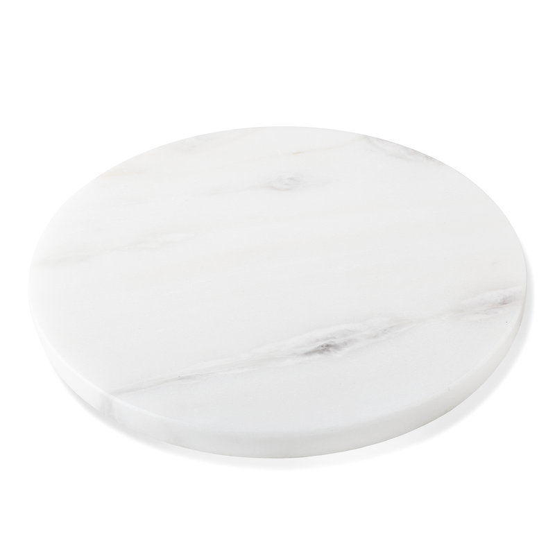 Natural Marble Cutting Board, 11*11in, Namib Bianco