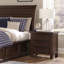 Table de chevet 1Pc avec 3 tiroirs en placage de manguier
