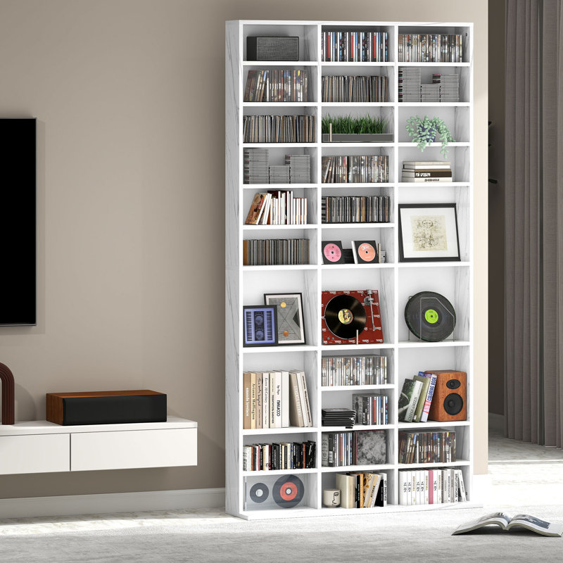 195cm H Media Shelves