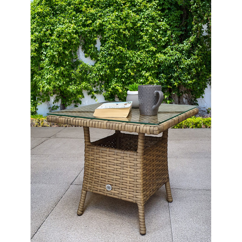 Dunnes 2 Seater Rattan Conversation Set, Brown