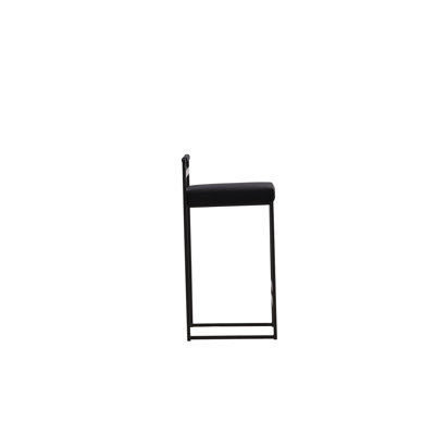 Beachley Upholstered Counter Stool with Metal Frame