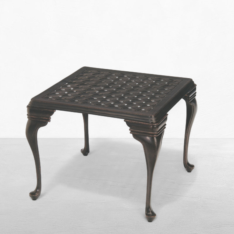 Provance Aluminum Side Table, Ancient Earth