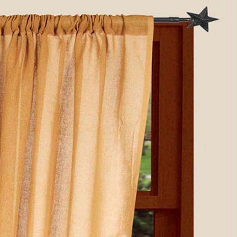 Estanislao Cotton Room Curtain Single Panel, 63" W x 40" L