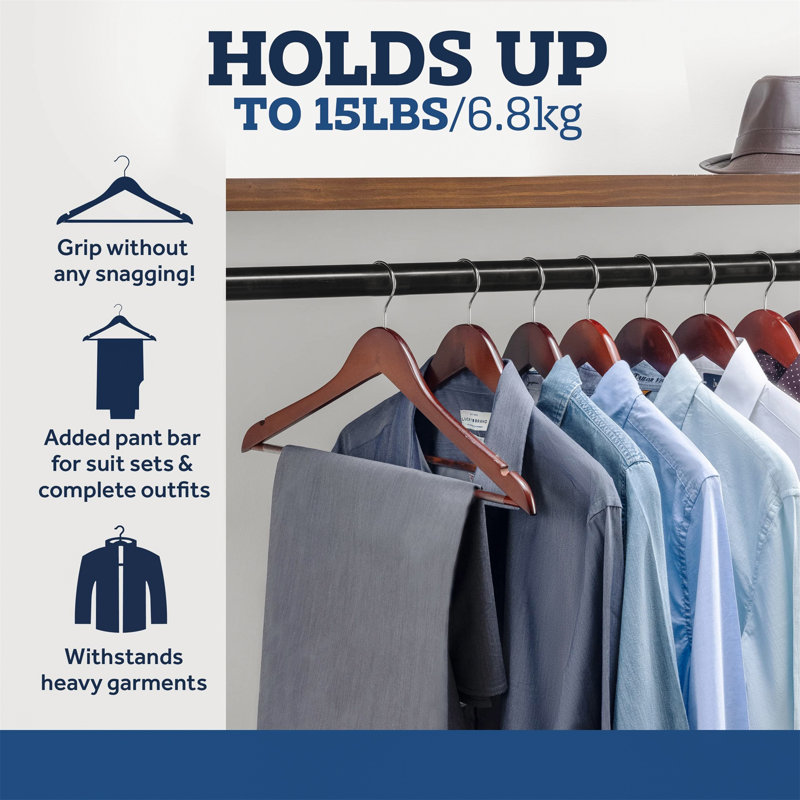 Gosnell Wood Standard Hanger for Suit/Coat