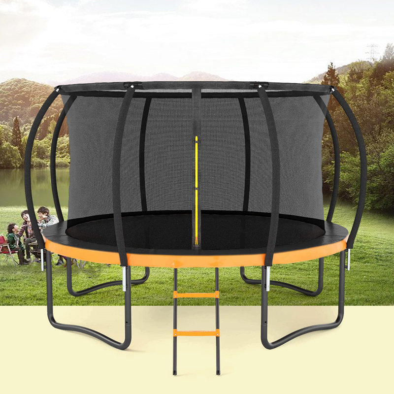 Filet de sécurité intérieur pour grand trampoline 14Ft, Orange
