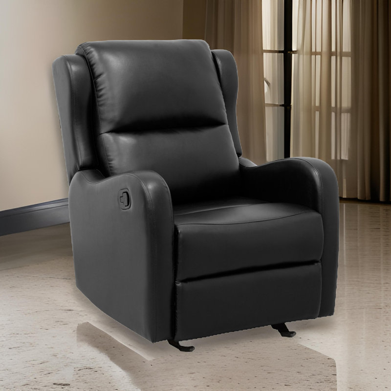 Fauteuil inclinable manuel Ammaz, Noir