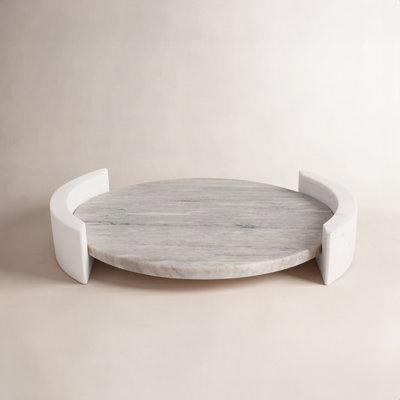 Adrie 14" Harding Marble Tray