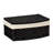 Cimah Woven Basket with Lid, Paper Rope Basket with Curved Front, Washable Poly-Cotton Liner, HandWoven with Protective Coating, Decorative-24618106