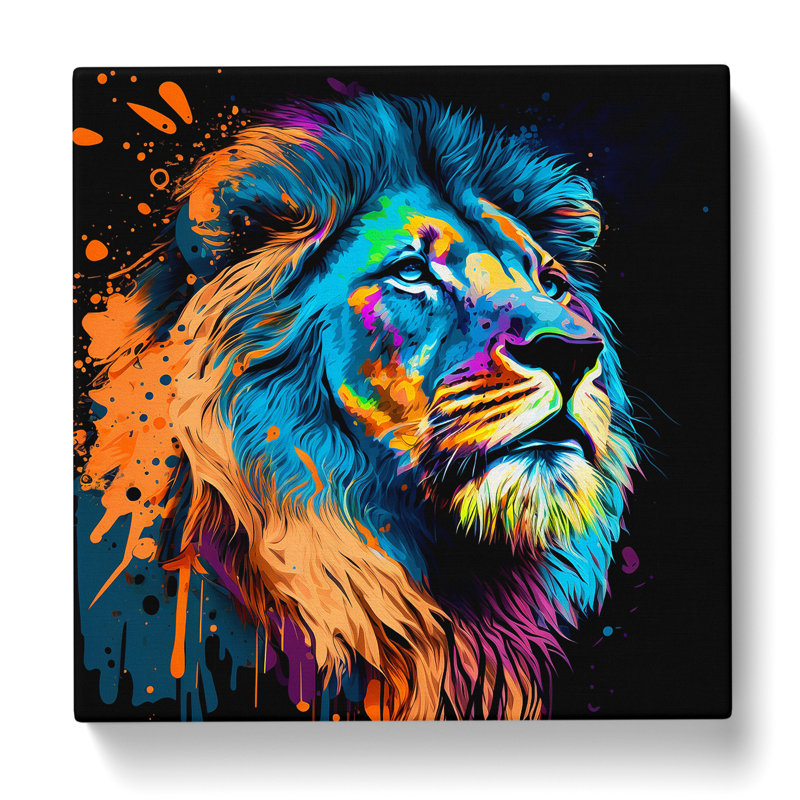 Lion - Wrapped Canvas, 50cm H x 50cm W x 3cm D