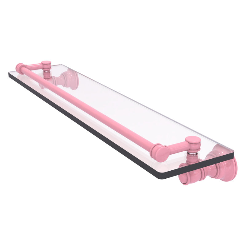 Tablette flottante Carolina, H 3,3 po x l 22 po x P 5,54 po, Rose